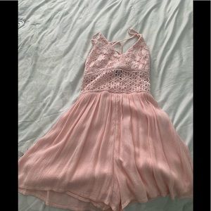 Abercrombie and Finch pink romper size small